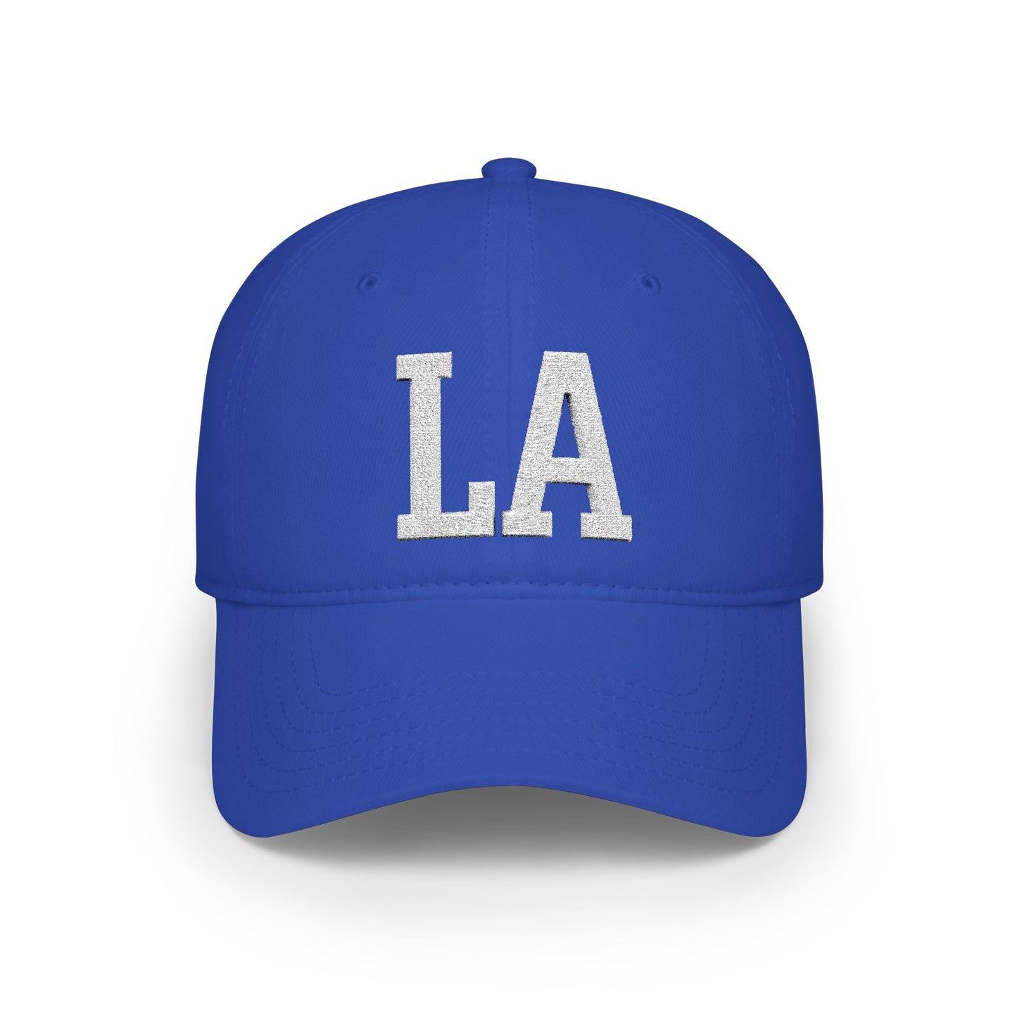 LA Chenille Patch Baseball Hat – Retro Los Angeles Low Profile Baseball Cap | Teesrus716