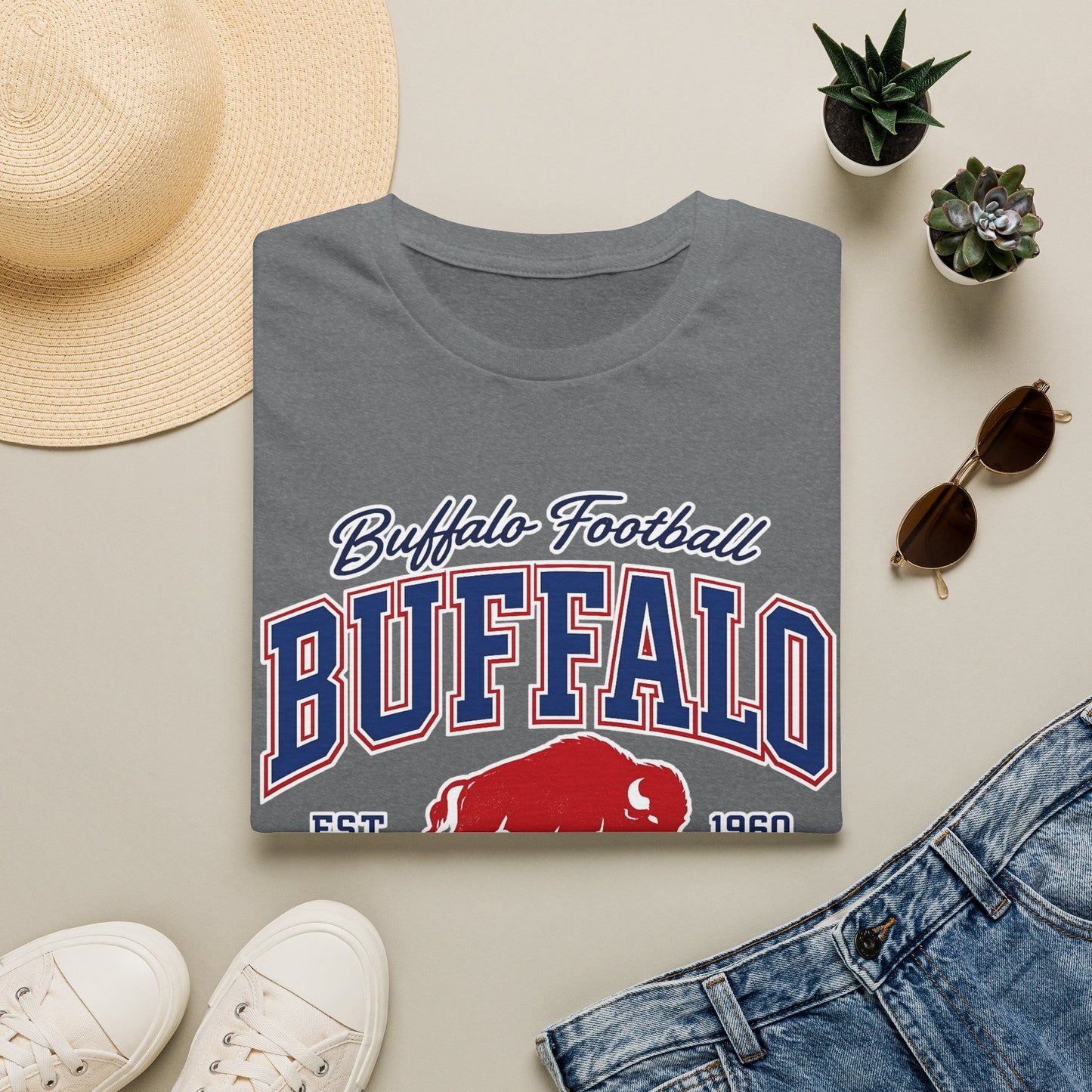 Buffalo Football Shirt | Vintage Buffalo Football T-Shirt | Buffalo Bison Fan Apparel