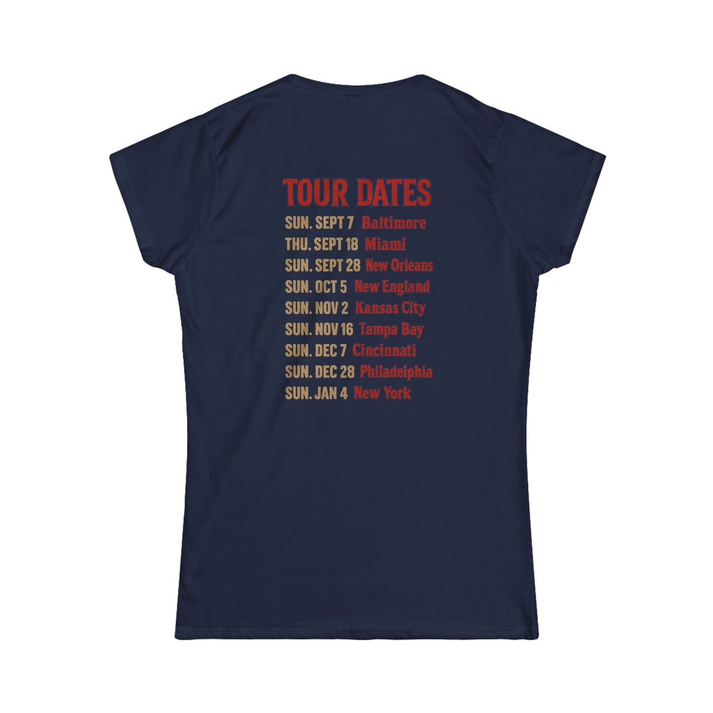 Women's Tee - Woman's Final Season Tour at the Ralph T shirt