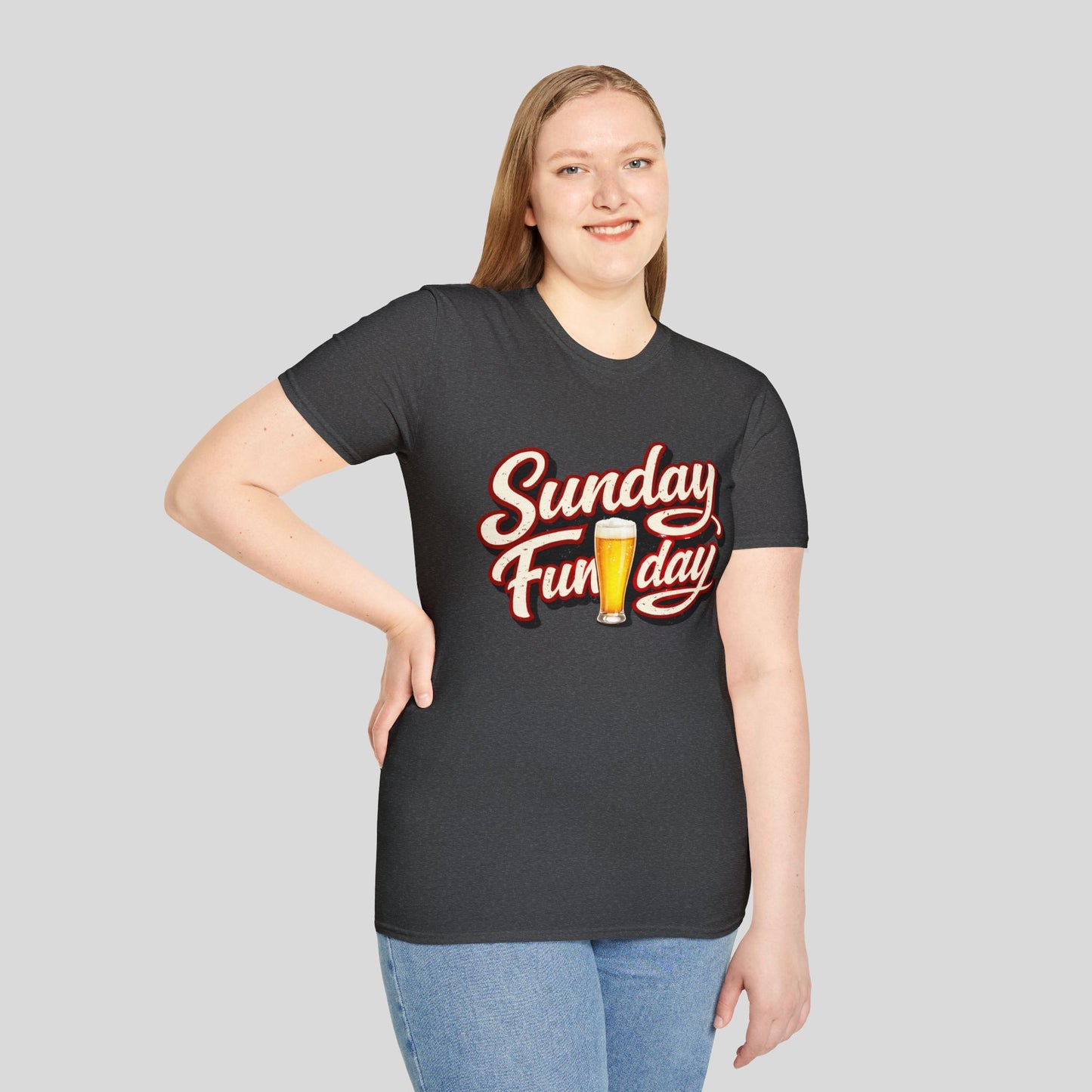Sunday Funday T-Shirt – Retro Beer Graphic Tee for Brunch & Weekend Fun