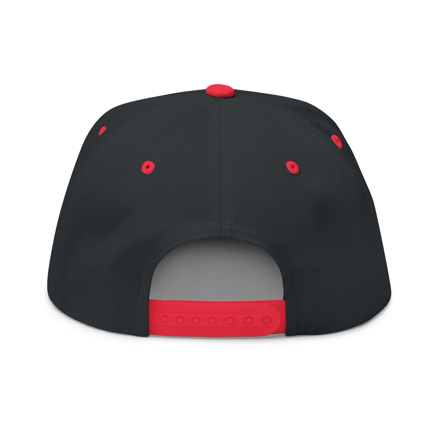 Buffalo Flat Bill Hat – BUF Black & Red Snapback Cap | Retro Varsity Embroidered Hat | Teesrus716
