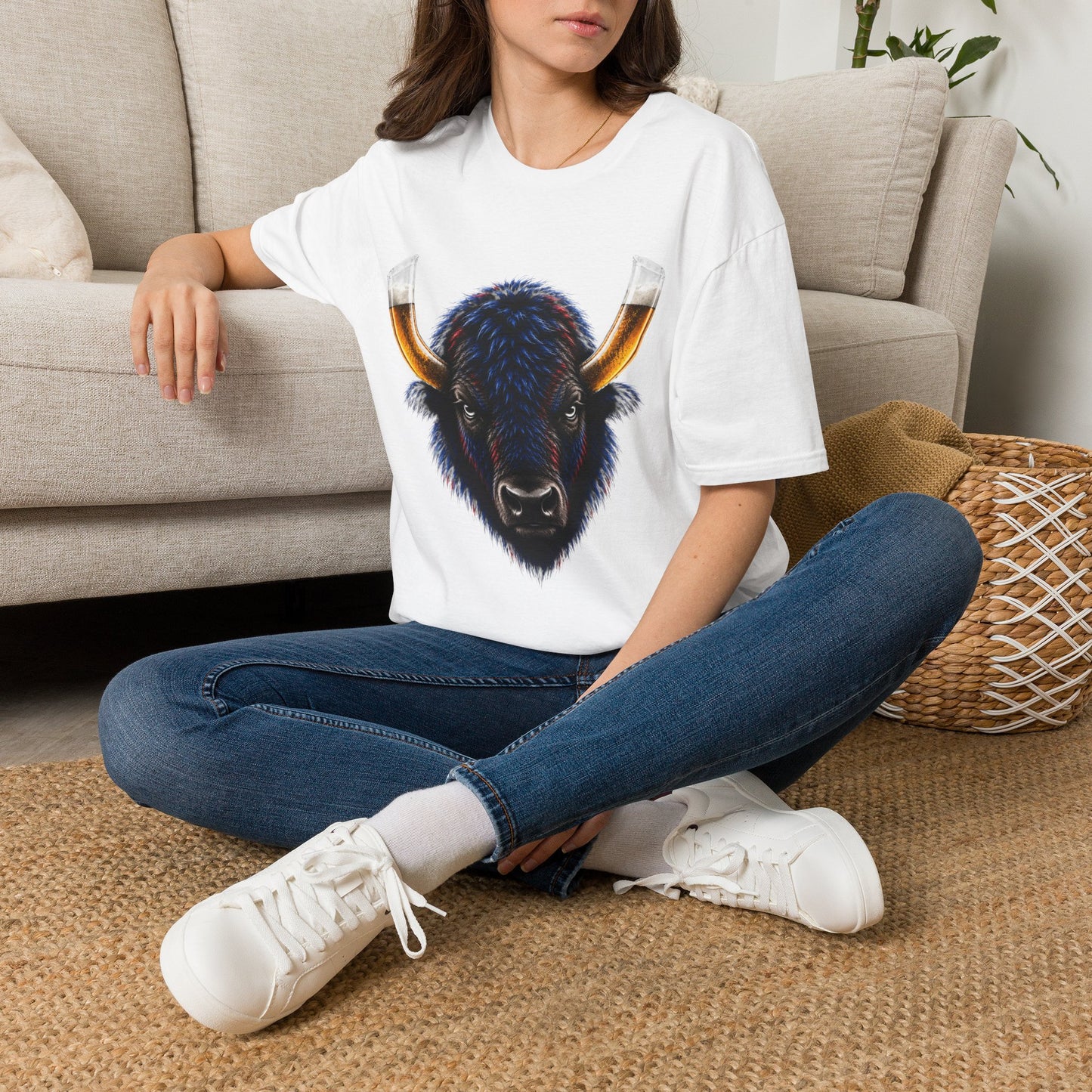Buffalo Beer Horn T-Shirt – Buffalo Football Tailgate Shirt | 716 Game Day Apparel