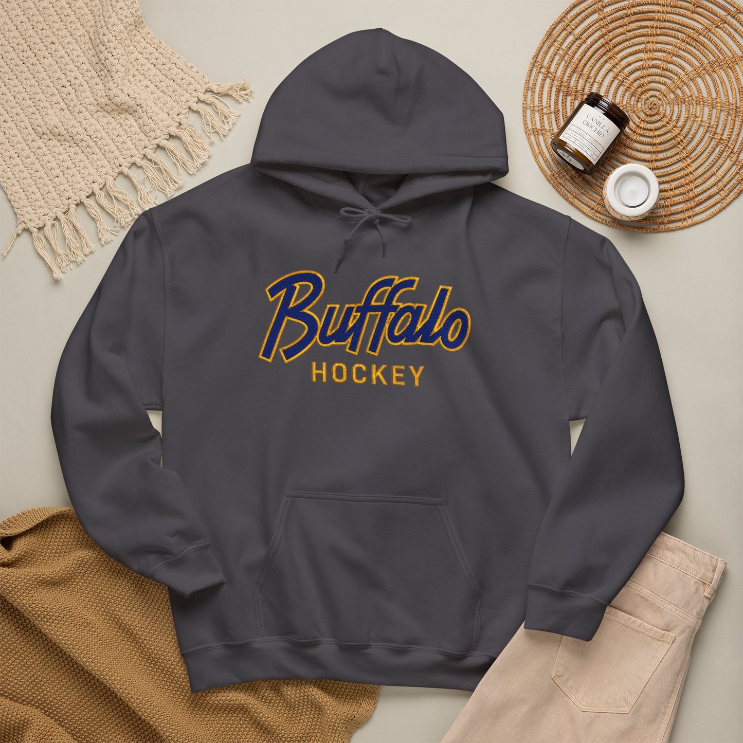Buffalo Hockey Hoodie | Vintage Buffalo Hockey Sweatshirt | Buffalo Hockey Apparel | Buffalo NY Hoodie