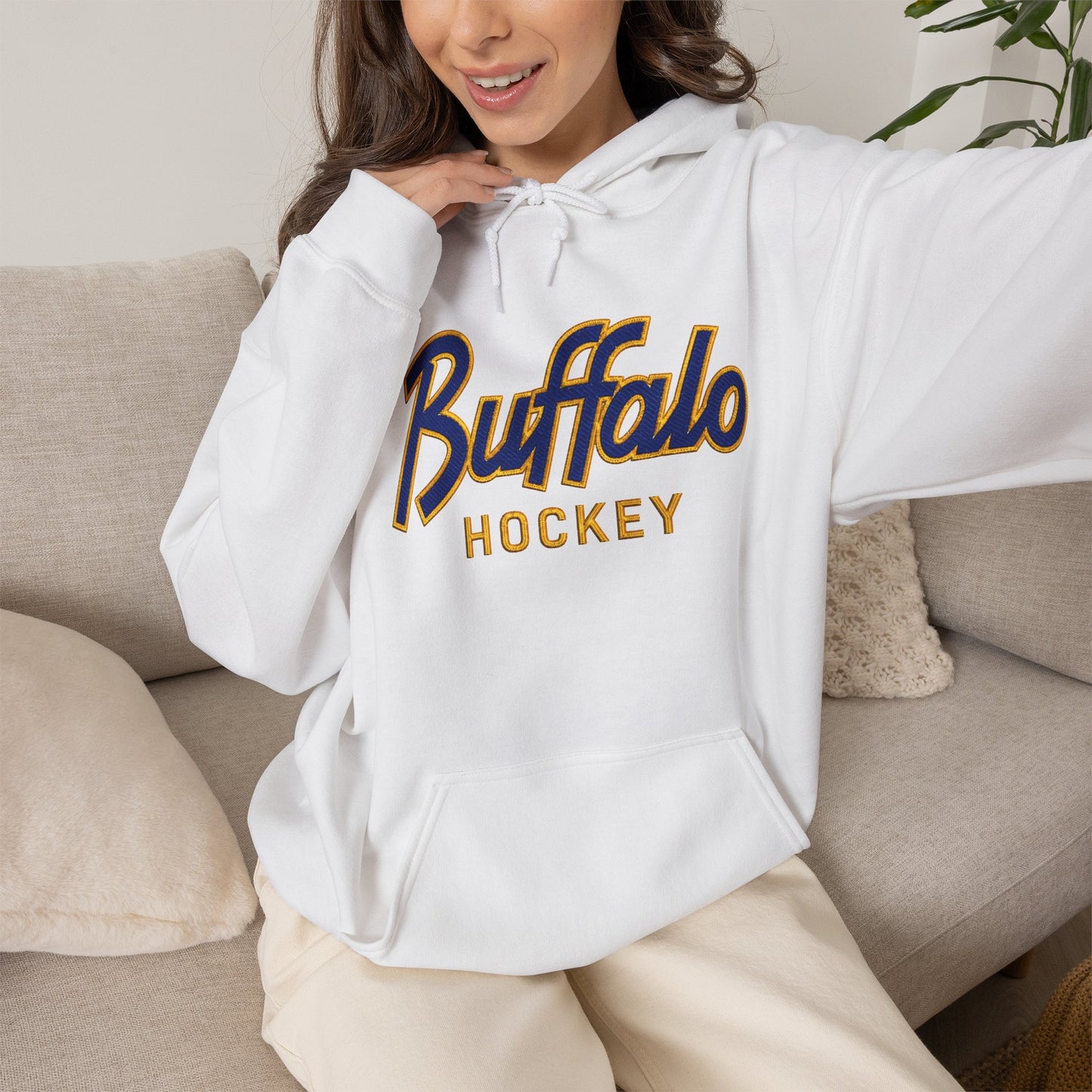 Buffalo Hockey Hoodie | Vintage Buffalo Hockey Sweatshirt | Buffalo Hockey Apparel | Buffalo NY Hoodie