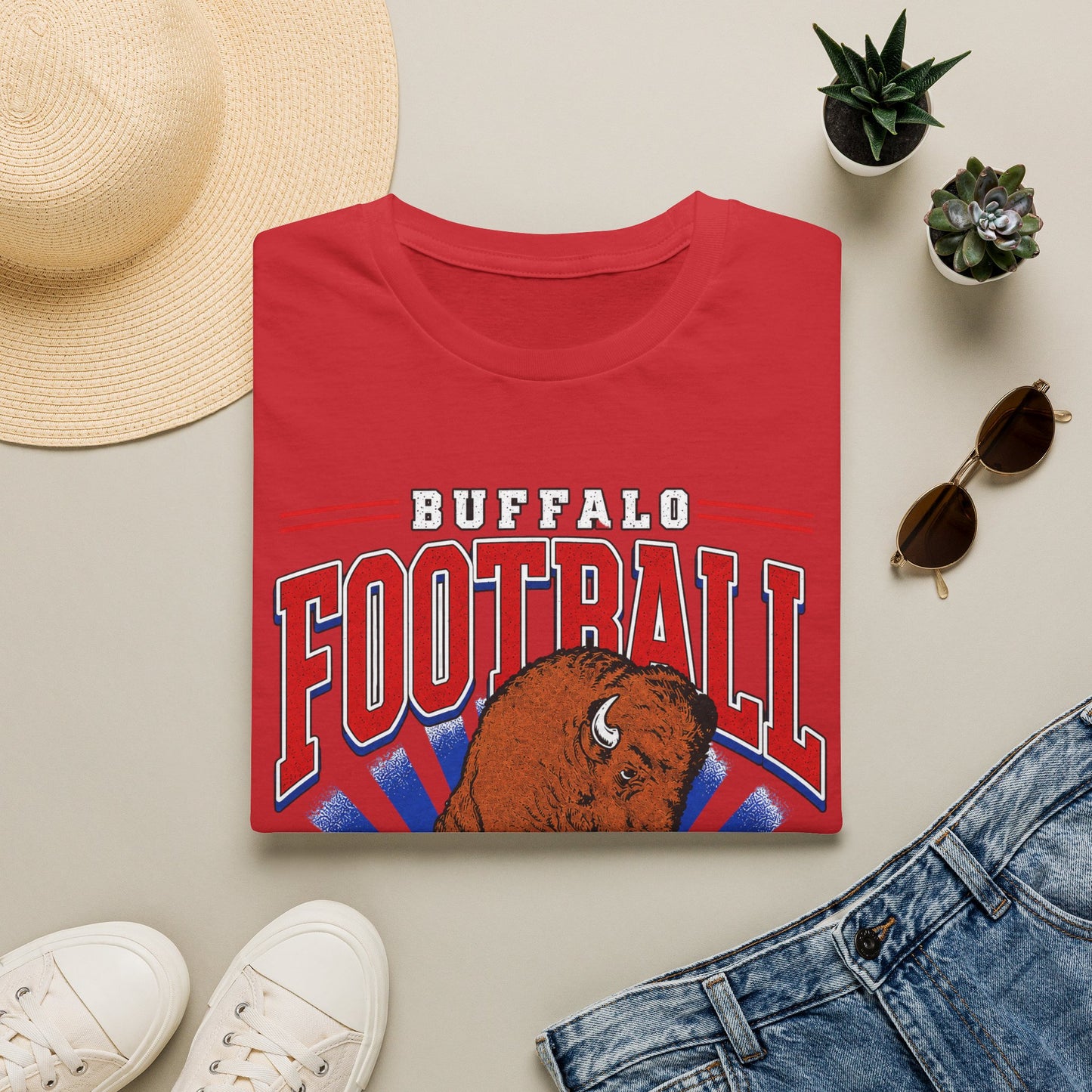 Buffalo Football Shirt | Vintage Buffalo Football T-Shirt | Buffalo Football Apparel