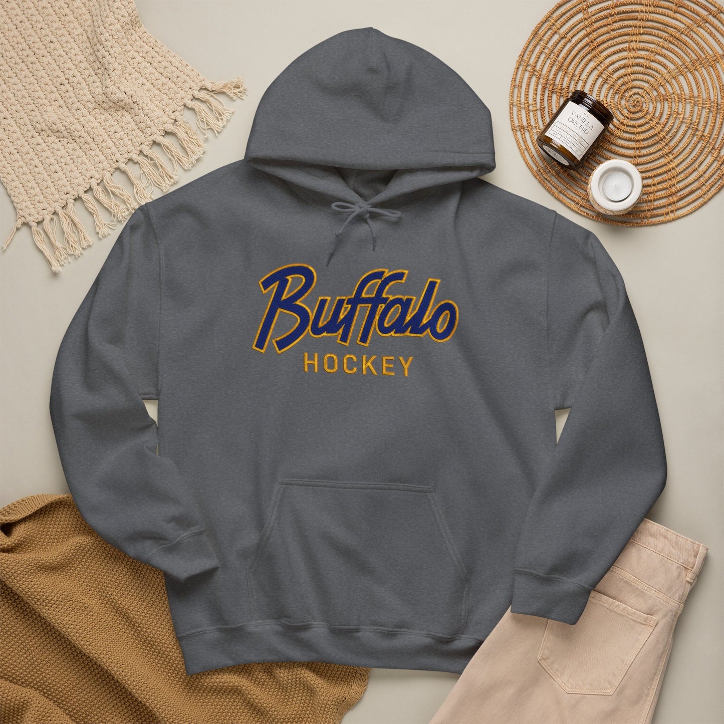 Buffalo Hockey Hoodie | Vintage Buffalo Hockey Sweatshirt | Buffalo Hockey Apparel | Buffalo NY Hoodie