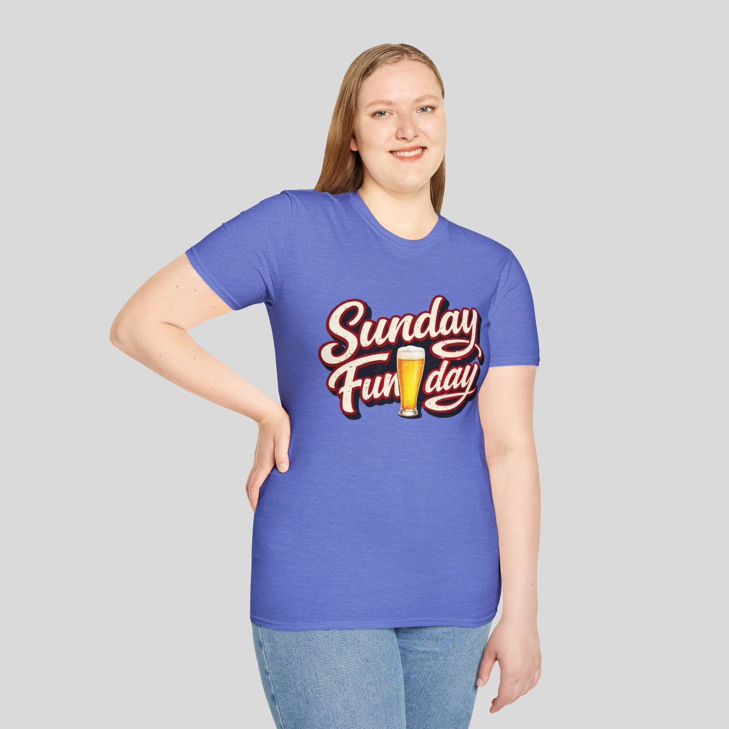Sunday Funday T-Shirt – Retro Beer Graphic Tee for Brunch & Weekend Fun