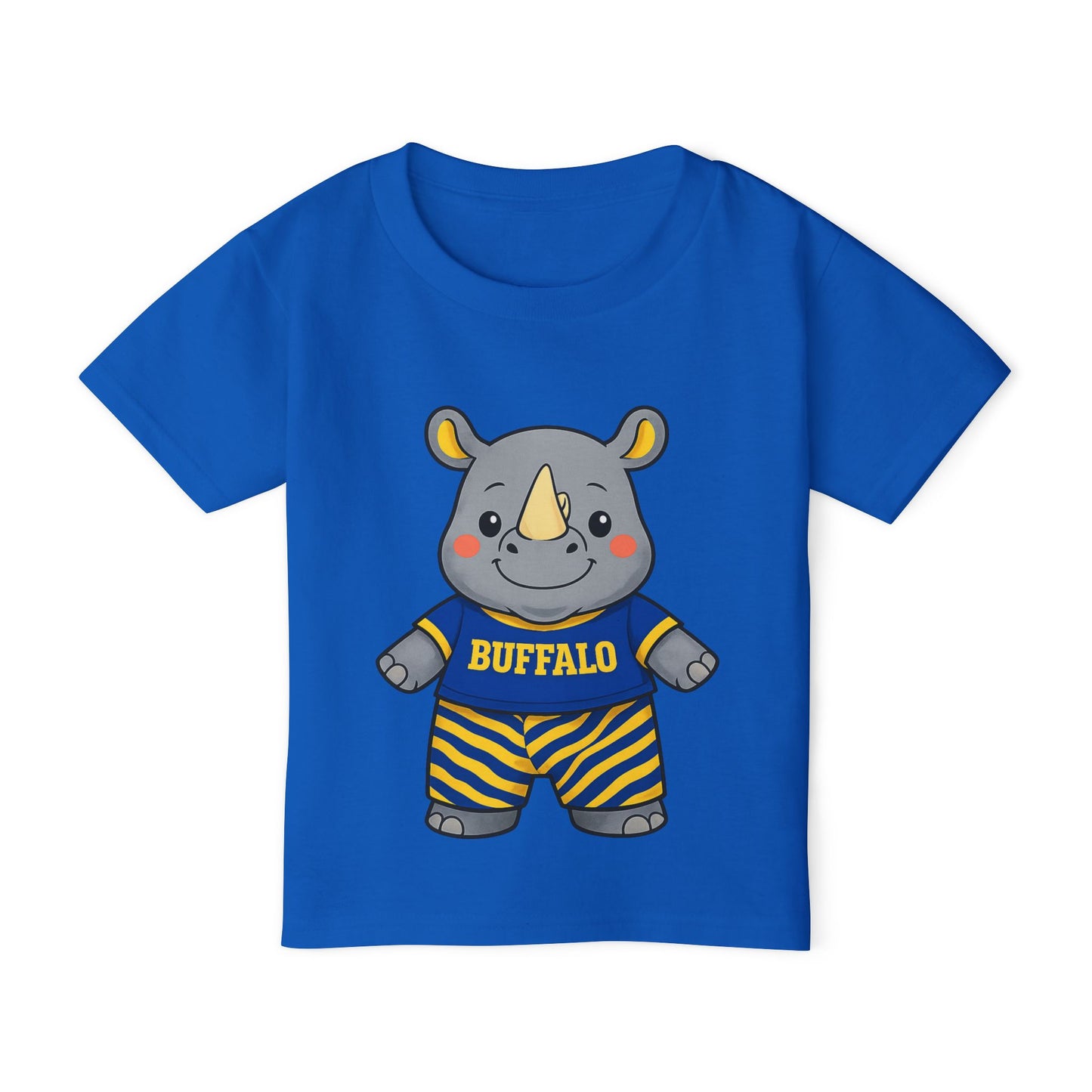 Buffalo Hockey Toddler T-Shirt – Baby Rhino Graphic Tee | 716 Kids Apparel | Teesrus716