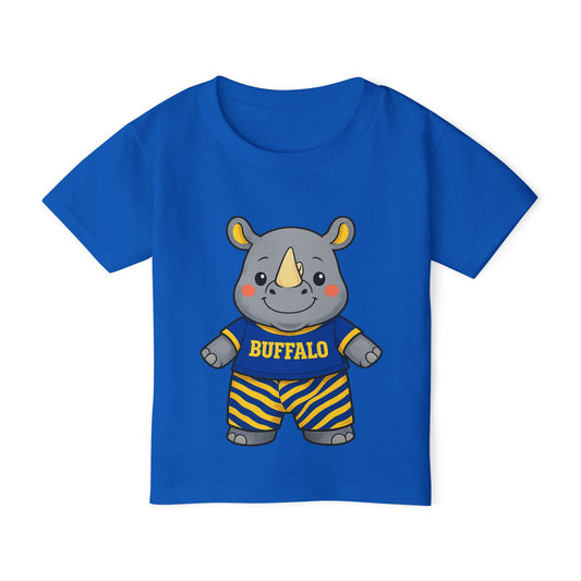 Buffalo Hockey Toddler T-Shirt – Baby Rhino Graphic Tee | 716 Kids Apparel | Teesrus716