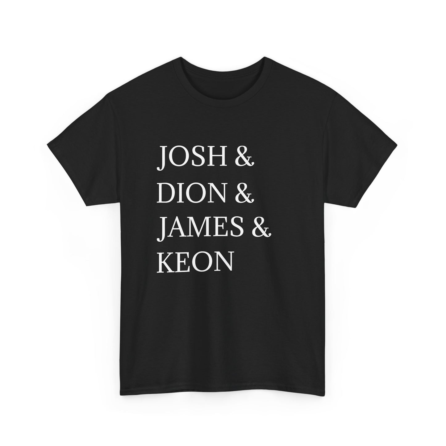 Unisex Heavy Cotton Tee with Personalized Names - Custom Family Shirt, Gift for Friends, Unique Birthday Tee, Casual Wear, Trendy [...]